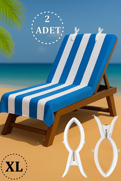 Boldy Pack of 2 XL Beach Pegs - Sun Lounger and Carpet Pegs - Towel Fixer