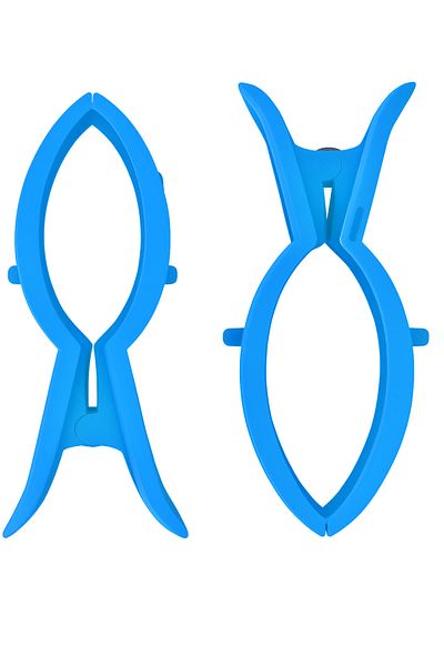 Boldy Pack of 2 XL Beach Pegs - Sun Lounger and Carpet Pegs - Towel Fixer