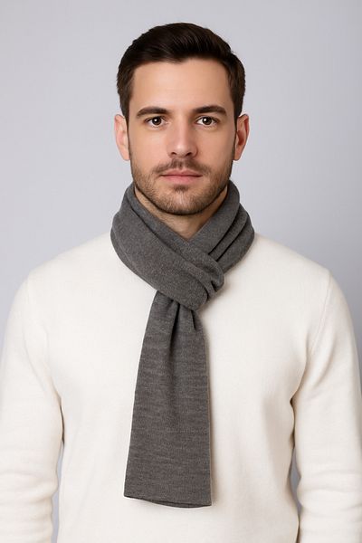 Sebir Moda Single Color Classic Scarf Set