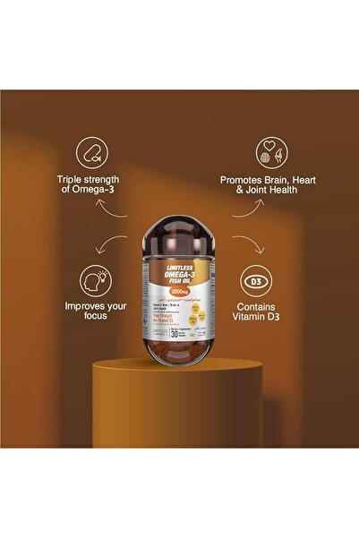 Limitless Omega 3 Fish Oil Caps 30s