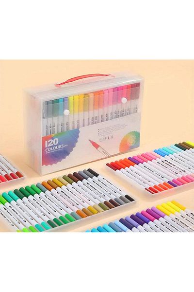 gebzeli 120-Piece Double-Ended Dual Brush Pen Set