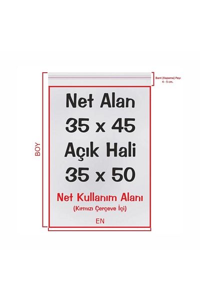 BossPack Shiny Gelatin Bag with Clear Tape, 35X50 Cm, 1,000 Gift Bags