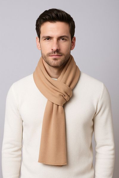 Sebir Moda Single Color Classic Scarf Set