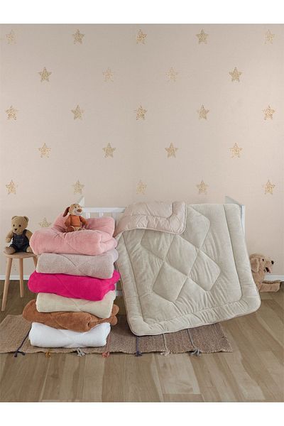 NANOSOFT Welsoft Baby Quilt Beige