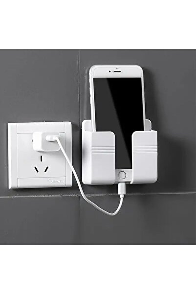 Genel Markalar 2 Adet yapışkanlı duvara monte Telefon, kumanda tutacağı. Duvara yapışmalı, telefon tutacağı.