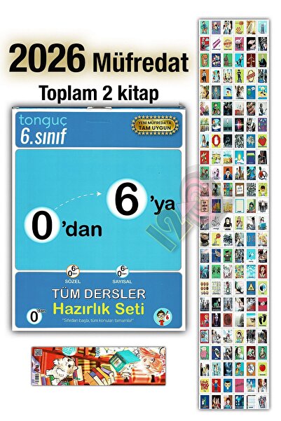 Tonguç Yayınları 0'dan 6'ya Sayısal Sözel Konu Anlatımlı Soru Bankası Hazırlı...