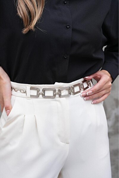 Desre Moda Silver Chain Belt Dress Belt Shirt Belt Coat Belt