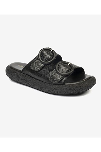 Greyder Kadın Siyah Hakiki Deri Terlik 4Y2TT59005