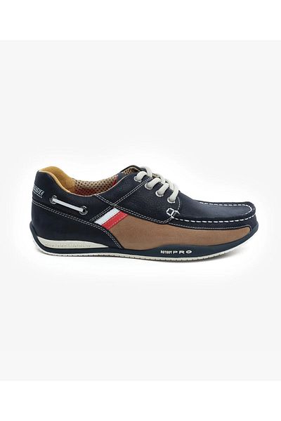Greyder Men's Navy Blue Nubuck Genuine Leather Marine Shoes 5Y1Ma00106
