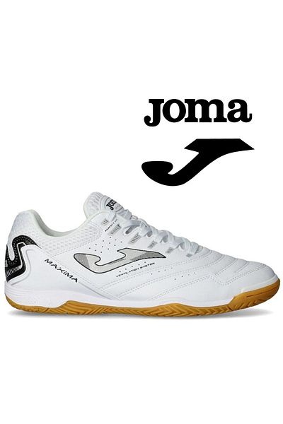 Joma حذاء ماكسيما تينيس لكرة الصالات للرجال، حذاء رياضي أبيض
