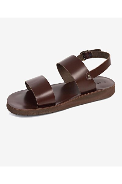 Greyder Erkek Kahverengi Hakiki Deri Sandalet 3Y1CS62622