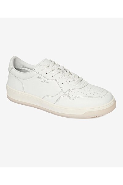 Greyder Erkek Kırık Beyaz Hakiki Deri Sneaker Ayakkabı 4Y1SA62609