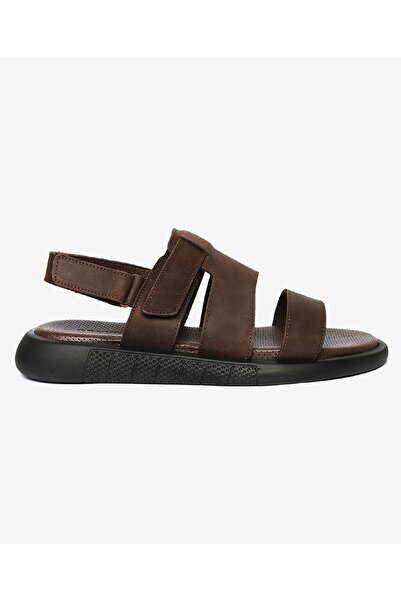 Greyder Erkek Kahverengi Hakiki Deri Sandalet 4Y1CS62637