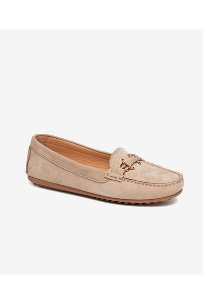 Greyder Γυναικεία παπούτσια Loafer από γνήσιο δέρμα Mink Nubuck 5y2wa57725