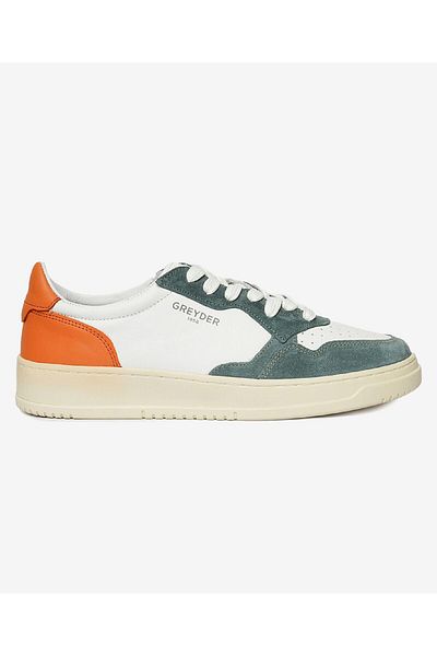 Greyder Men's Turquoise White Genuine Leather Sneaker Shoes 4Y1Sa62609