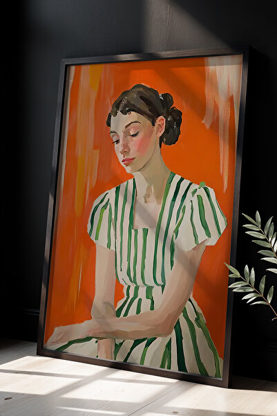 HİGUERA Μοντέρνα και κομψή διακόσμηση τοίχου με εξαιρετικό πορτρέτο ζωγραφική...