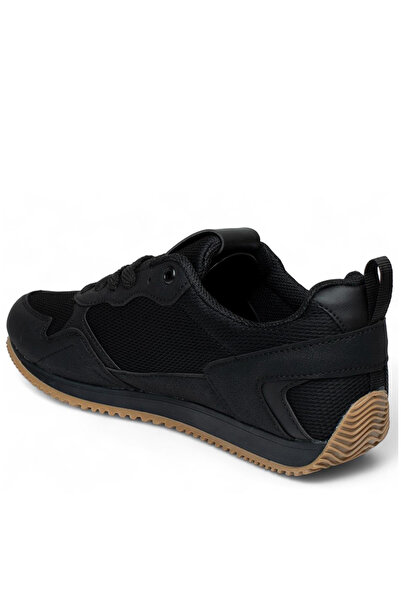 Giyyin Tenisky Sportovní boty Černá Ležérní Pánské Floti Pohodlné Prodyšné Kvalitní Šněrovací Ortopedické