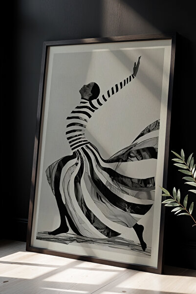 HİGUERA Καλλιτεχνικό Μαύρο-Λευκό - Χορευτής Μίνιμαλ και εντυπωσιακός Πίνακας ...