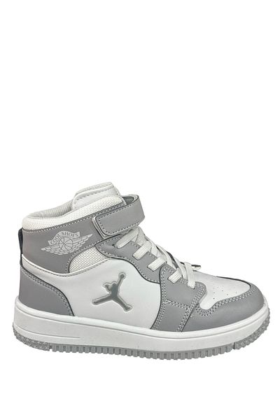Cool Tenis pentru copii Haykat Long Flt - Bobe Kids, alb gri