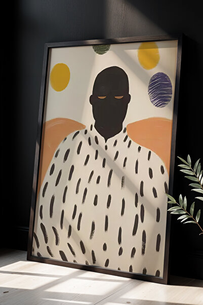 HİGUERA Γεωμετρικός πολύχρωμος κύκλος Λεπτομερής μινιμαλιστική ζωγραφική με φ...