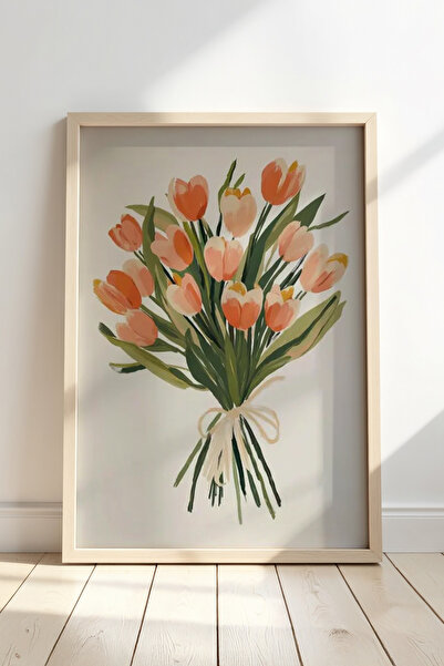 HİGUERA Buchet de lalele colorate de somon - Alegere elegantă și romantică Pi...