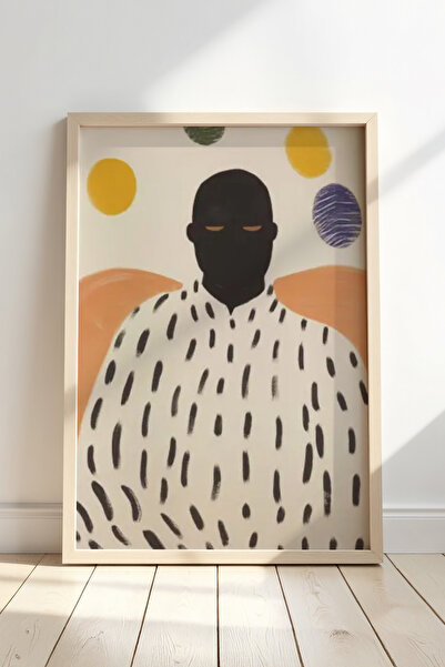 HİGUERA Γεωμετρικός πολύχρωμος κύκλος Λεπτομερής μινιμαλιστική ζωγραφική με φ...