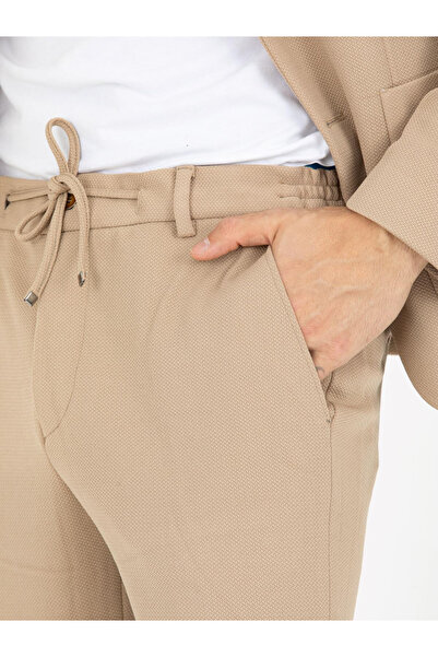 SNSA MODA İpli Erkek Takım Elbise Şık Yazlık Likralı Slim Fit Kesim Kalıp