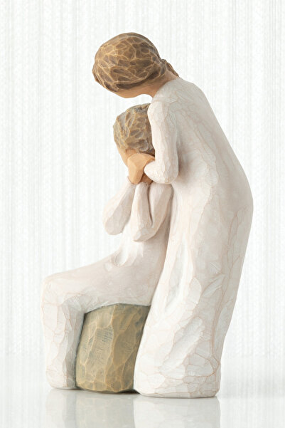 Willow Tree Loving My Mother - Annemi Seviyorum Biblo Anne Kız Sevgi Figürü El Yapımı Dekoratif Hediyelik