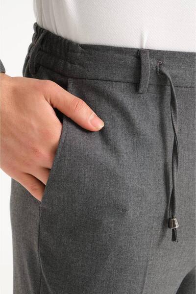 ACTIVE MODA Straight Slim Fit Drawstring Men Suit