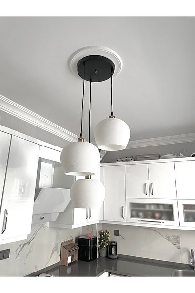 DREAM MODE Modern Style Pendant Lamp 3-Piece Bohemian Chandelier for Living Room Kitchen Bedroom (with Rustic Bulb Gift) Nestvibe