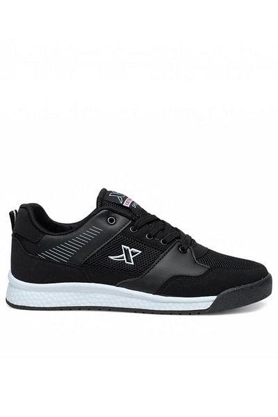 Giyyin Sneaker Sports Shoes Black White Casual Unisex Floti Comfortable Air Quality Lace-Up Orthopedic