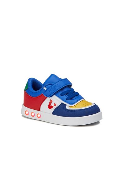 Vicco Sam 313.P21K.130 - Children's Sports Shoes, Saks Blue and White Lighted