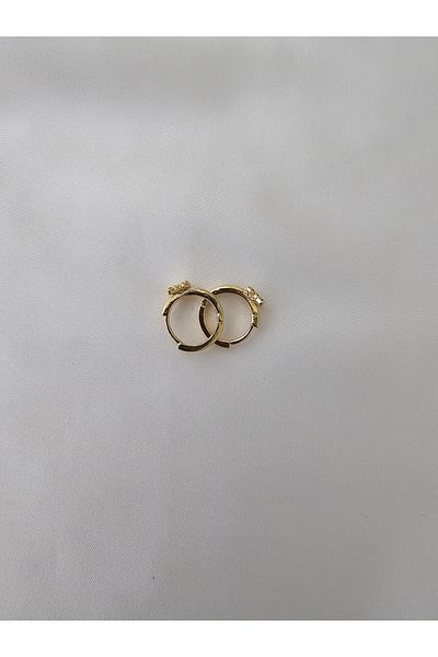 Zivazer Store أقراط دائرية صغيرة من الفولاذ المقاوم للصدأ للأطفال من Xuping Butterfly