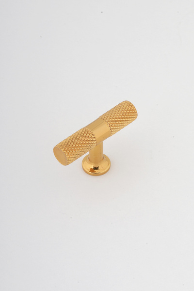 IRK METAL VE HIRDAVAT Golden Yellow t Bar (Serrated Bar) Handle Aluminum Metal. Furniture Kitchen Drawer Cover Handle