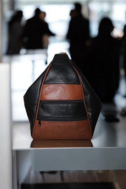 MEBES اسم ديريك ساكا حقيبة بني-أسود