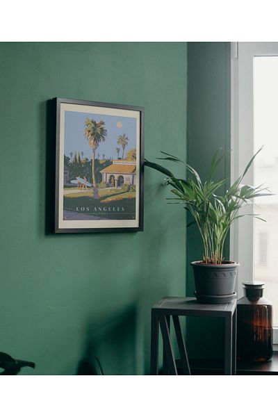 Arthopia Αφίσα Los Angeles California Pinterest με κορνίζα Υψηλής ποιότητας διακοσμητικό σχέδιο ζωγραφικής