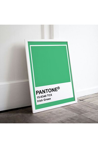 Arthopia Irish Green Pantone Pinterest Πίνακας καλλιτεχνικού σχεδιασμού με κορνίζα