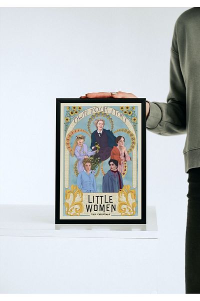 Arthopia Little Women Pinterest Αφίσα με κορνίζα Δώρο Διακόσμηση Σχέδιο Ζωγραφική