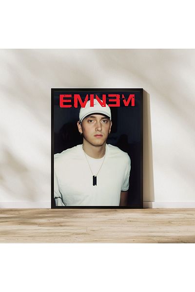 Arthopia Εικονική διακόσμηση Eminem Πλαίσιο αφίσας με κορνίζα Υψηλής ποιότητας ζωγραφική σχεδίου