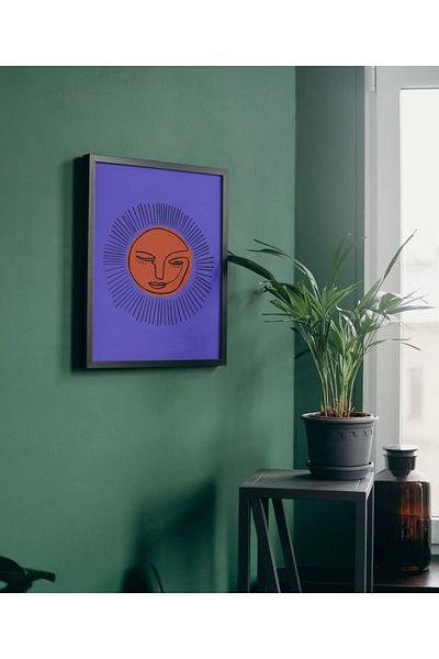 Arthopia Ethnic Pattern Sun Figure Pinterest Δώρο Αφίσα Πίνακας καλλιτεχνικού σχεδιασμού με κορνίζα
