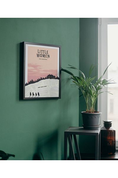 Arthopia Little Women Pinterest Αφίσα με κορνίζα Υψηλής ποιότητας διακοσμητικό σχέδιο ζωγραφικής
