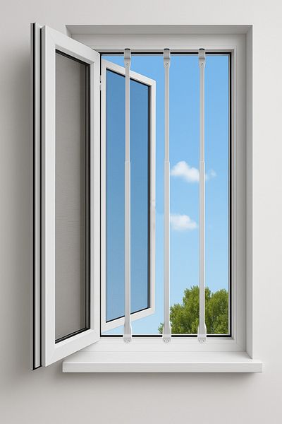 Life 360 Telescopic Window Safety Barrier |   1 Piece (Rod) 80–130 cm |   Window Guardrail |   Child Safety