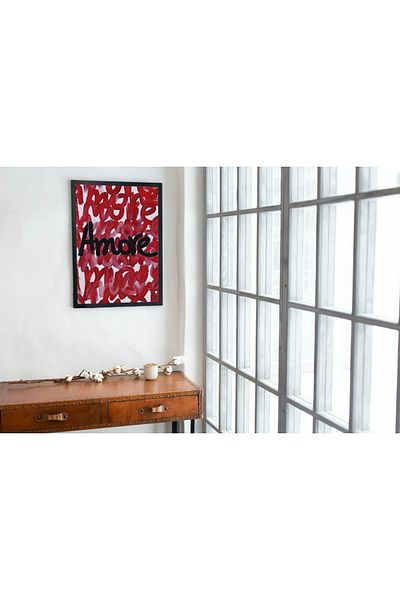 Arthopia Amore Red Love Pinterest Δώρο Αφίσα Πίνακας Καλλιτεχνικού Σχεδιασμού με κορνίζα