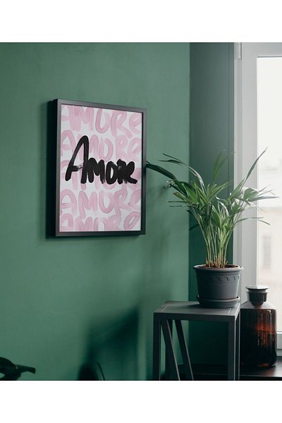 Arthopia Ημέρα του Αγίου Βαλεντίνου Amore Amore Amore Δώρο Pinterest Πίνακας καλλιτεχνικού σχεδιασμού με κορνίζα