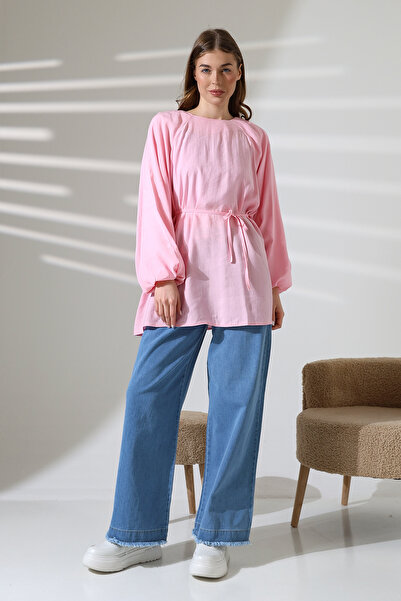 ensade Μπαλόνι μανίκι Modal Woven Tunic