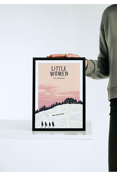 Arthopia Little Women Pinterest Αφίσα με κορνίζα Υψηλής ποιότητας διακοσμητικό σχέδιο ζωγραφικής