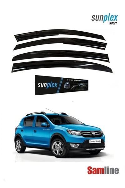 SUNPLEX Dacıa Sandero -Stepway 2016 Modeller için Cam Rüzgarlığı Takımı 4'lü Set