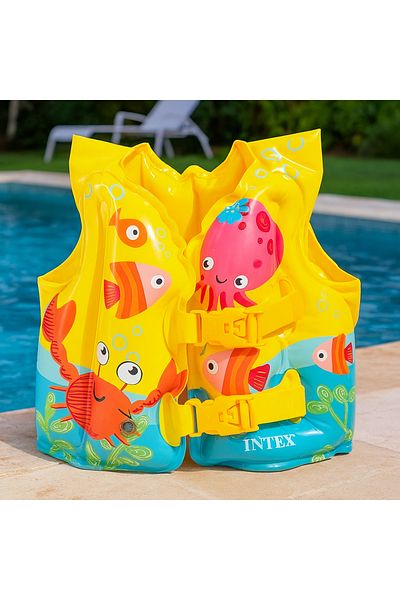 Intex Inflatable Sea Vest - Life Jacket - Swimming Lifesaving Vest - 41x30 Cm