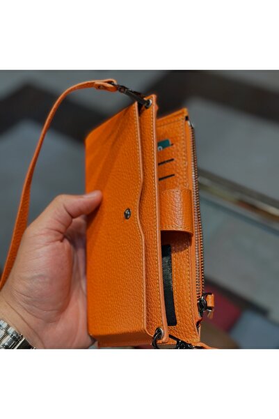 shop LuxeVera Hakiki Deri Kadın Cüzdan – Çapraz Askılı, Kişiye Özel, El Yapım...