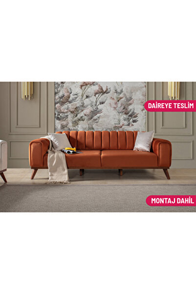 Perla Sofa VELAR YATAKLI KANEPE BABYFACE KİREMİT